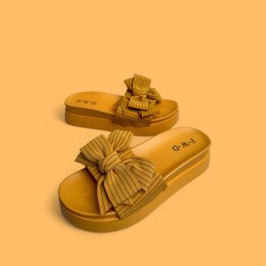 Lining bow wedges-Mustard