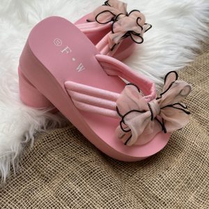 Tie Highsole wedge (pink)