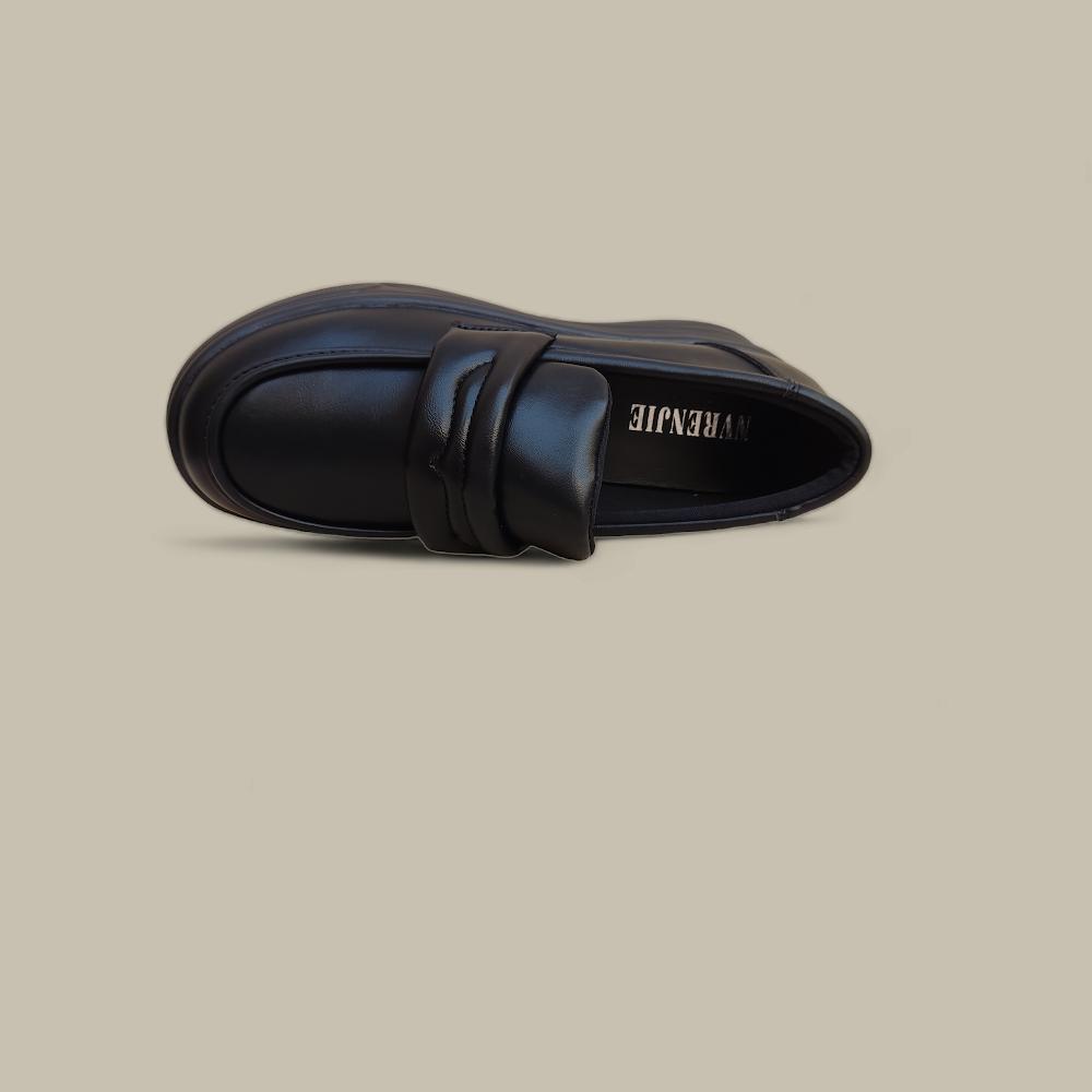 comfortable black leather boots